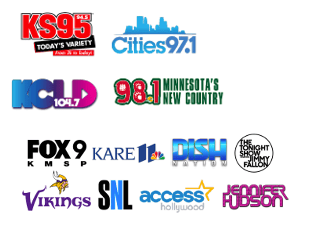 logos of radio and television stations