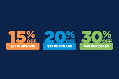 VIP Sale | August 17, 2025 National Thrift Shop Day Buy More Save More 15% off $25 purchase, 20% off $35 purchase, 30% off $45 purchase. Must be a VIP member to redeem.