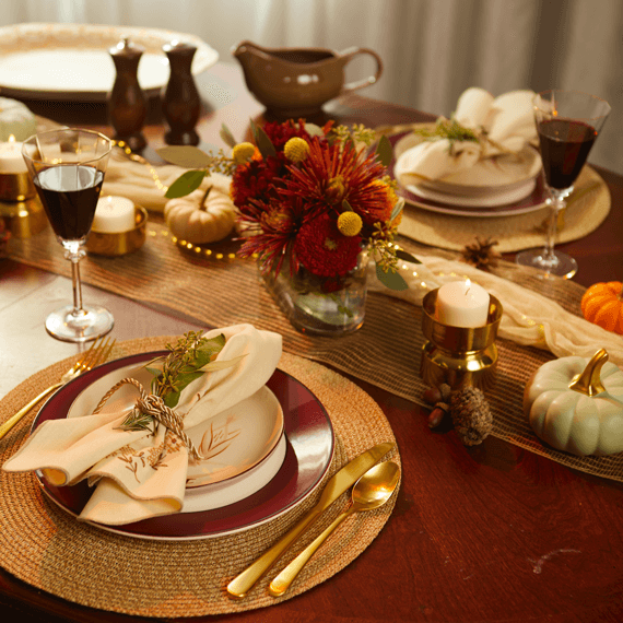 A fall tablescape
