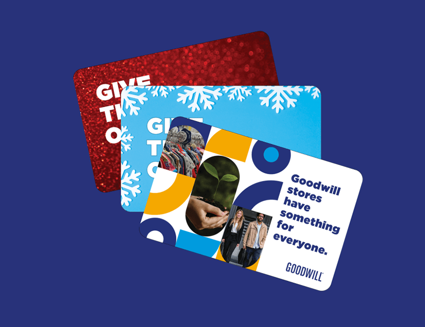 Goodwill gift card options